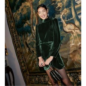 Reformation Burgundy Dress in Forest size 10